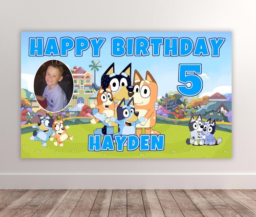 Bluey personalised birthday - bluey,