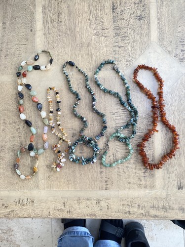 Vintage agate and amber - vintage,