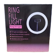 Ring Light Fill Light With Tripod Stand Unused 26cm Black Selfie & Live Video