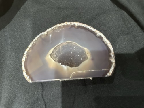 Natural agate geode half - natural,