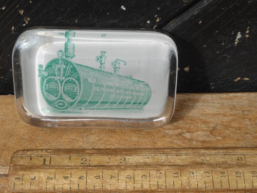 Antique glass advertising - glass,