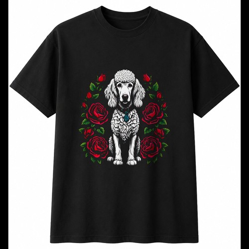 Graphic standard poodle - graphic,