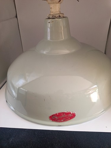 Vintage enamel light shade - vintage,