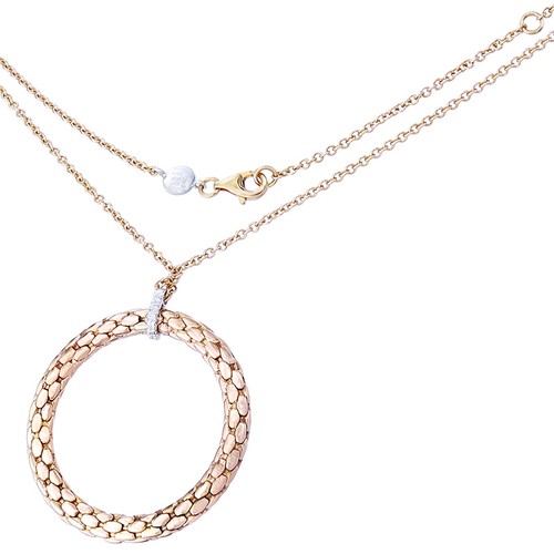 Fope chain with - ring, pendant