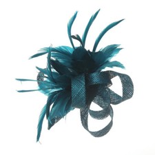 Women's Flower Feather Clip
