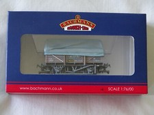 BACHMANN 33-085B 5 PLANK UCV CHINA CLAY WAGON BR BAUXITE WITH HOOD WEATHERED