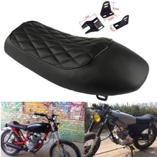 Motorcycle Seat Flat Saddle For Honda GB Suzuki Kawasaki Yamaha XJ Cafe Racer UK