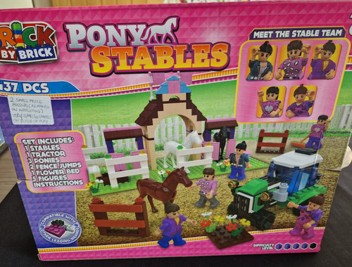 Pony stables large - block, set