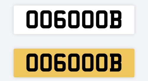 Unique private number - private, plate