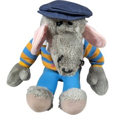 Vintage Roland Rat Superstar Plush Toy 1980s Ideas UK 13" Soft Toy with Cap