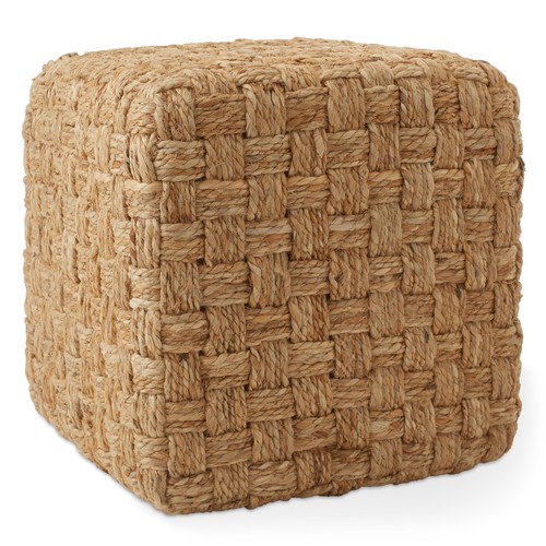 Seagrass cube ottoman - cube,
