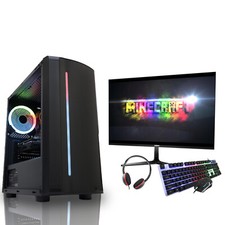 FAST Gaming PC Computer Bundle Intel Quad Core i5 8GB SSD+1TB 2GB GT710 Win 10 B