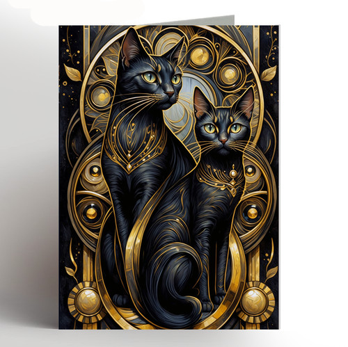 Cat birthday card - ,,