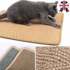 Natural Sisal Pet Cat Scratching Mat Antislip Play Protection Claw Scratcher Pad
