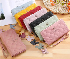 Forever Young Women Wallets Mickey Mouse Purse Phone Holder Wristlet w/Charm-New