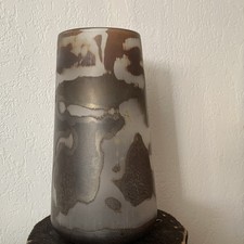 Large iridescent glass vase - glass,