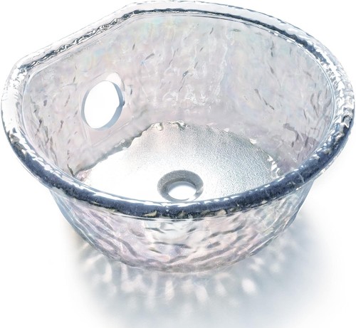 Round glass sink bowl - glass, for