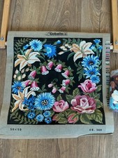 Gobelin floral needlepoint - gobelin,