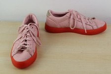 Adidas Trainers Womens Size UK 5 Sleek Diva BD7475 Pink Leather Lace Up Casual