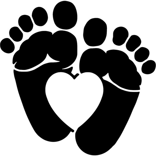 Heart baby feet - 'heart, feet'