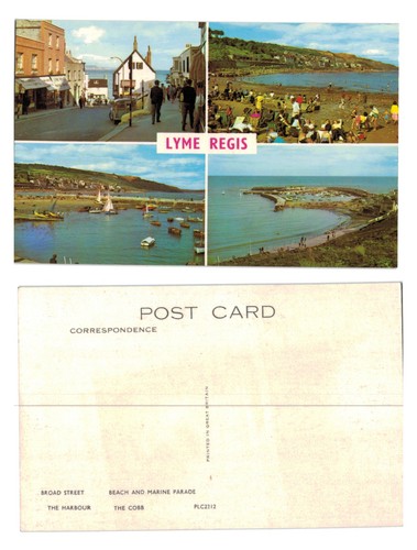 Vintage postcard lyme regis - postcard,