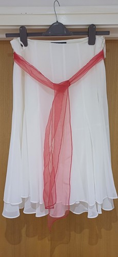 Coast white layered skirt with - layered,
