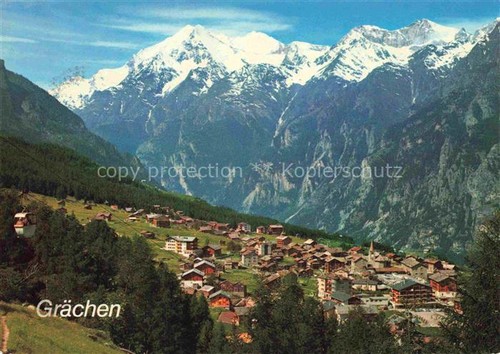 Graechen visp panoramic - graechen, vs
