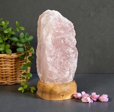 Rose Quartz Crystal Lamp -
