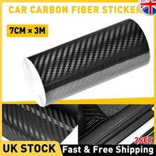 2x Carbon Fiber Car Door Sill