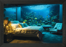 Bedroom Aquarium Framed Wall