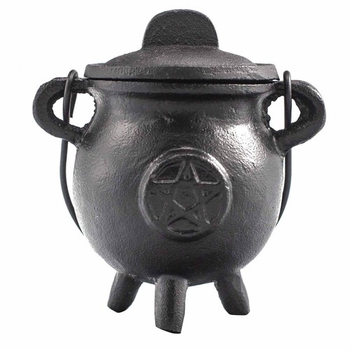 Cast iron cauldron with - cast,