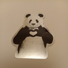 Mirrored Panda Love  Black on