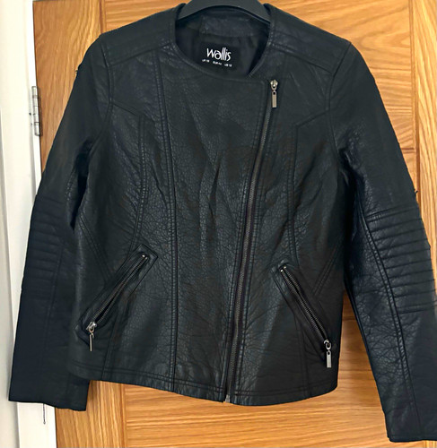 Wallis black faux leather - black,