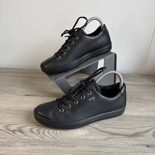Ecco goretex black trainers - ecco, trainers-