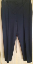 Papaya Size 14 Ladies Smart Black Trousers with Stitch Leg Pleat bnwot
