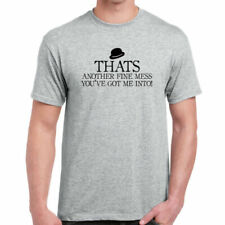 Thats Another Fine Mess T-Shirt Slogan Funny Television Laurel and Hardy