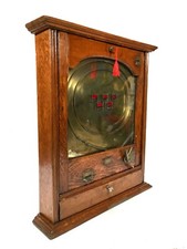 Antique Early Half Penny Coin Operated Flicker Arcade Machine Working With Keys