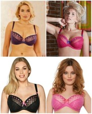 CURVY KATE PORTIA UNDERWIRED BALCONY BRA BlackPinkVioletFuchsia(N24)BRIEFS(N42)