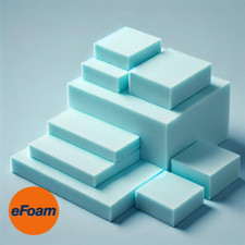 HIGH DENSITY FIRM UPHOLSTERY FOAM CUT TO ANY SIZE SOFA CUSHION, SEATING, BEDS