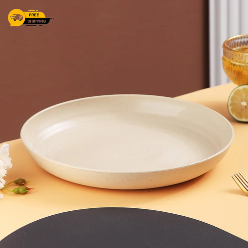 Wheat straw dinner plates - straw,