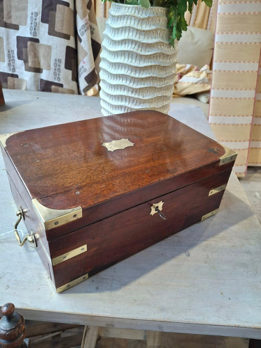 Victorian writing box antique - victorian,