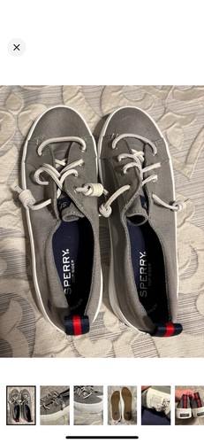 Sperry gray canvas boat shoes - sperry,