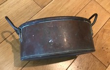 Vintage Oval Copper Planter