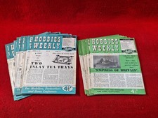 Job Lot HOBBIES WEEKLY Magazines : 21 Issues 1956 Inc Plans