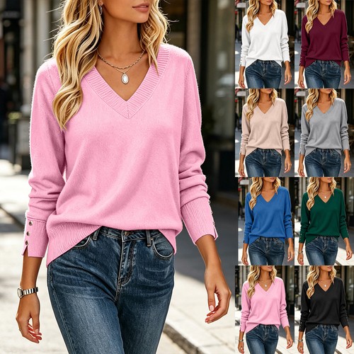 Ladies neck button - v,