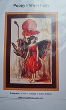 Poppy Flower Fairy Cross Stitch Kit