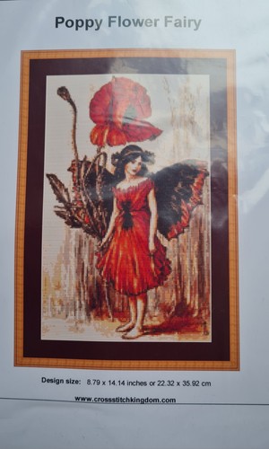 Poppy flower fairy cross - flower,
