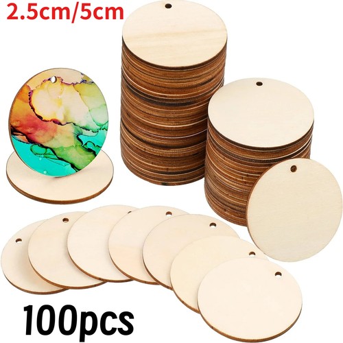 100x round wood circles with - 100x,