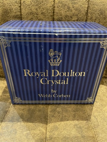 Pair royal doulton crystal - royal,