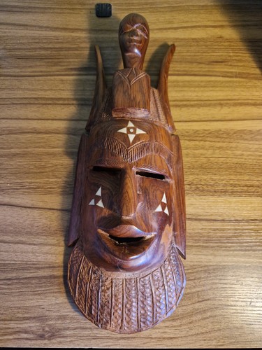 Vintage carved wooden west - wooden,